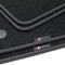 tuning-art BEF964 Fußmatten passend für Mercedes C-Klasse W204 / S204 2007-2014, Naht:Silber