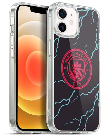Head Case Designs Officially Licensed Manchester City Man City FC Third 2023/24 Badge Kit Soft Gel Case Compatible With Apple iPhone 12 / iPhone 12 Pro