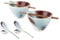 Suppenschüssel Set, Ramen Bowl 2er x 600ml, Japanische Nudelschalen mit Löffel und Stäbchen, Traditionelles Asiatisches Geschirr Set für Udon, Pasta, Pho, Soba, Müsli & Salat - Blau et Rot Schalen