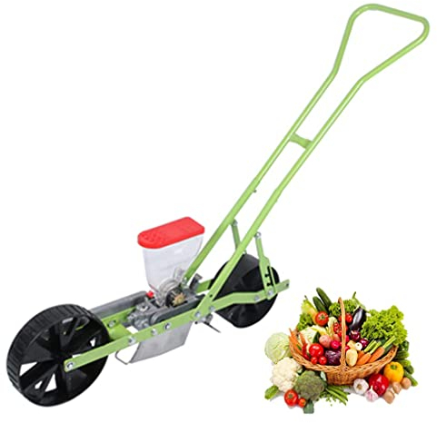 Manual Farmer Hand Push Garden Seeder For Precision Planting, Adjustable Plant Spacing Spreader For Corn Bean Peanut Planter - Sow Seeds With Ease!