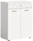 xonox.home Kommode Prisma Front weiß hochglanz MDF, Korpus weiß melamin ca.70x92x40 cm