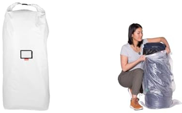 Tatonka Pack Cover Universal - Schutzhülle für Rucksäcke von 90 bis 130 Liter Volumen, Weiß & Schutzsack Einfach - Rucksack-Schutzhülle