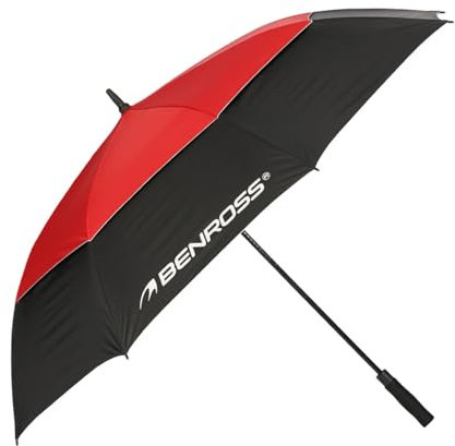 BENROSS Golf - Auto Full UV Umbrella - Golf Umbrella - 68 Large Dual Canopy - Lightweight