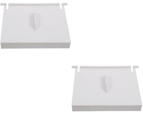 BESPORTBLE 2 Pièces volet d'écumoire de Piscine vsp Couvercle de vidange Accessoires de Skimmer de Piscine Fournitures de Piscine Remplacement Porte Skimmer Piscine Plastique Blanche