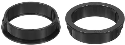 QUARKZMAN Passe Cable Bureau, 8 Pièces 40mm/1.57 de Diamètre de Montage Bagues de Protection en Nylon, Bague de Protection Ronde pour Câbles, Tubes et Fils Divers, Noire