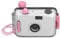 Appareil Photo à Film Jetable 35 Mm, Appareil Photo Rétro à Usage Unique avec Objectif 28 Mm F/9, Appareil Photo Vintage Léger et Réutilisable pour Enfants (Blanc Rose)
