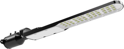 LUXULA LED Straßenleuchte SLIM - 100W 12000lm - 5000K Neutralweiß - IP65 IK08 Außenleuchte - Mast- und Wandmontage - LED Wegeleuchte Mastaufsatzleuchte für Ø 48-60mm Mast