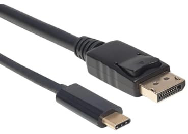 Cable adaptador USB-C a DisplayPort - 1 metro - negro