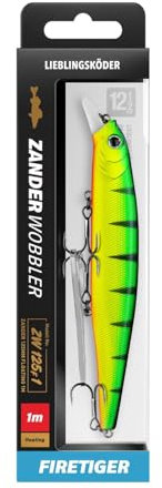 Lieblingsköder Zanderwobbler 125mm 20g - Wobbler zum Zanderangeln, Farbe: Firetiger