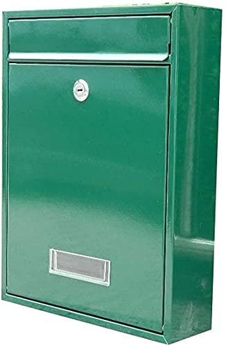 Wall-Mount Mailbox Secure Wall Mount Lockable Mailbox with Address Label Waterproof and Two Keys Mailbox Letterbox Parcel Box for Home or Office