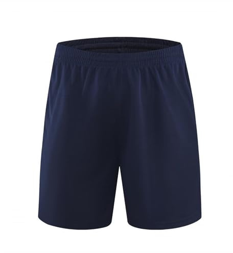 Fotbollsshorts barn pojkar PE gym löpning cykel fitness shorts sportkläder andas, Färg: blå, 140