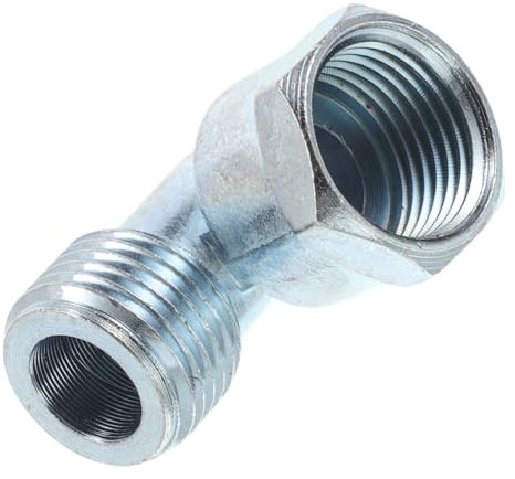 Uonlytech Gas Cooker Pipe Connector Elbow 4- Female Thread Stove Pipe Adapter Joint for Cooker and Dryer Duct Connections