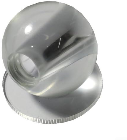 Outil d'amélioration des performances de billard en verre transparent permettant des ajustements précis des tirs en jeu (ID 18 mm)