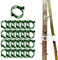 Plant Supports for Outdoor Plants, 2025 New Plant Clips, Plant Clips for Climbing Plants, Twine Vine Trellis Cage, Vegetable Garden Plant Support Clips Grafting Tools (200, Green)