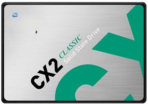 SIMPLETEK - SSD interno 2.5 SATA III CX2 da 512GB | Disco a Stato Solido per Notebook/PC (T253X6512G0C101) | Nero