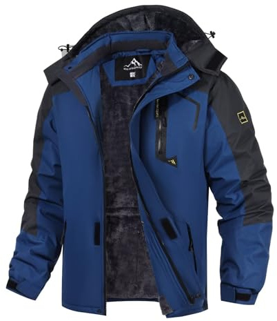 PrimeCrest Veste Homme Imperméable Manteaux avec Capuche Amovible