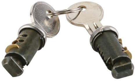 Enwye Messing-Schlüsselschlösser für Dachgepäckträger und Dachboxen. Universelle Kompatibilität mit Mehreren Marken. 2 Schlüssel, 2 Zylinder.