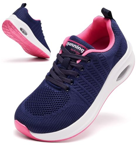 Myzmnk Scarpe da Running Donna a Pianta Larga con Supporto per Arco Plantare Leggere e Traspiranti Scarpe da Donna