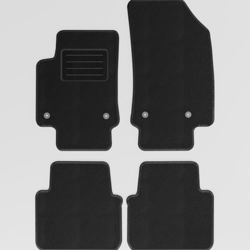 Mats4all Textil Fussmatten Passend für Citroen C3 Aircross 2017-2024 | rutschfest | Mit Verstärkung | 4-teilig