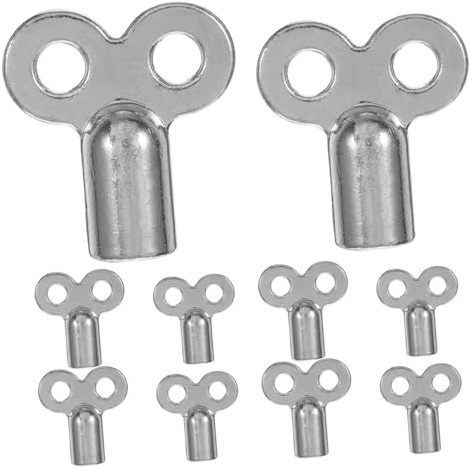 GALPADA 10pcs Radiator Bleed Valve Keys Alloy Radiator Air Bleeding Tools with Square Extended Square Heads Plumbing Valve Keys and Heating Systems Maintenance