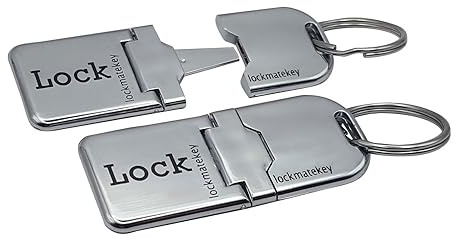 Lock Mate Key Disc Lock Reminder Key (Pack of 2) for Motorcycle Disc Locks