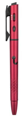 OLIGHT Open 3 Linterna de Bolígrafo LED de 120 Lúmenes con Luz Roja y Verde, Linterna Recargable EDC portátil y fácil de cargar para Escribir, Trabajar, Aventuras, Negocios Profesionales (Rojo)