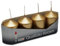 OLShop AG 3er Pack Stumpenkerzen metallic Gold, ca. 40 x 60 mm (3 x 4 Stück) Kerze Kaminkerze Laternenkerze Dekoration
