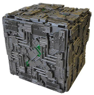 Eaglemoss Star Trek Starships Collection Oversized Light Up Borg Cube 16 cms (Subscription Special)