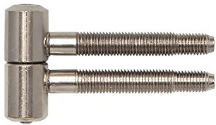 Solido Türbänder | Zargenbänder | Einbohrbänder ø 16 mm, Friktion Holzzarge, Stahl vernickelt