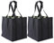 Tebery 2 Pack 9 Bottle Bag Carrier Compartments for 9 Wine Bottles. Divider Suitable for 6 x 1.5 Litre Bottles, Jars, Tins, Vials and Containers