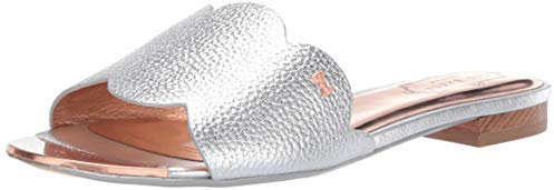 Ted Baker Damen Rhaill Schiebe-Sandalen, Silber