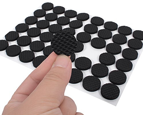 48 Stück Anti Rutsch Gummi Selbstklebend Runden Pad Anti Slip Möbel Pad Selbstklebend rutschfest Verdickt Gummifüße Möbelfüße für Schreibtisch Tisch Stuhl Schlafsofa Möbel Schubladen Schränke