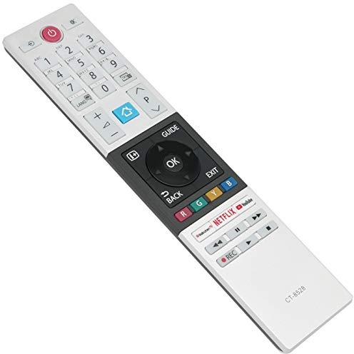 CT-8528 Télécommande remplacée pour Toshiba 4K UHD HDR TV 49T6863DA | 43V5863DG 32L3863DG 32L2863DG 65U5863DG 32W3863DG 49L2863DG 32W2863DG 55U6863DA 55V5863DG