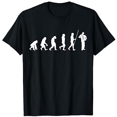 Evolution Ziehharmonika Akkordeon Musikinstrument Geschenk T-Shirt