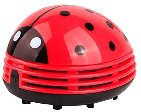Zonfer Cleaner Mini Poussière, Aspirateur Table Électrique, Mini Coccinelle Bureau Dépoussiéreur Home Office Outil De Nettoyage