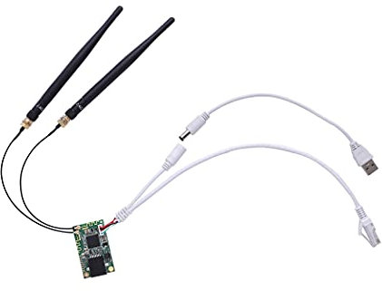 VONETS Wifi Module 2.4G Wifi Bridge Wireless Repeater Mini Router Wifi Hotspot Adapter RJ45 Ethernet with Antenna for DIY Engineering Network Device VM300-H
