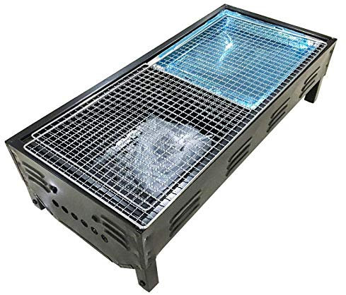 Parrilla de carbón ajustable, carrito de parrilla, parrilla de carbón, fregadero de acero inoxidable, parrilla móvil, resistente al viento, gran área de barbacoa