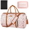 Kleidertasche für Reisen, umwandelbare Handgepäcktasche, große Reisetaschen für Frauen, 2-in-1 hängende Koffer, Anzug, Reisetaschen für Damen und Herren, 3-teiliges Set, A-Rosa Leopard
