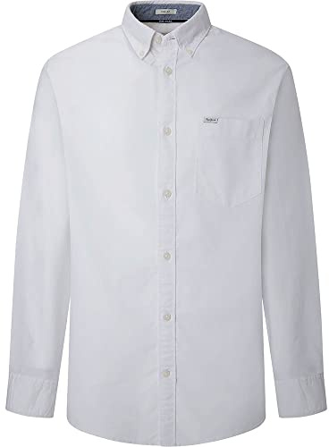 Pepe Jeans Herren Fabio Shirt, weiß, XL