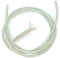 Cavo elettrico isolato tondo trasparente in silicone Quadripolare 4 Poli 4x0,50mm 250V - per illuminazione Led, lampade, sospensioni fai da te. Matassa 10mt