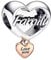 BEEUVIP Ti amo Famiglia Charm per bracciali, ciondoli in argento 925, perline per collane, per la festa della mamma, compleanno, regalo di Natale