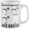Purple Print House Funny Jack Russell Mug, White Ceramic Coffee Cup, 11 OZ, One Size, Reusable, Microwave Safe, Letter Print, 1 Count