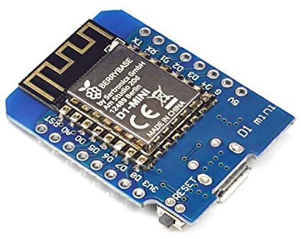 BerryBase D1 Mini CH340 4 MB NodeMcu mit ESP8266-12F WLAN Module CH340G Lua, ESP8266 Chip WiFi Entwicklungsboard ESP-12F 4MB Byte Modul, kompatibel mit Arduino