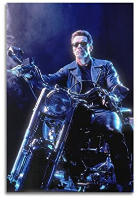 ELedvb Arnold Schwarzenegger The Terminator 2 x 3 Leinwand-Poster, dekoratives Gemälde, Leinwand, Wandposter und Kunstbild, moderner Familien-Schlafzimmer, Dekor-Poster, 20 x 30 cm