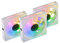 Mars Gaming MF-LINKFINITYKIT, Kit 3x Ventiladores Modulares PWM 120mm, Sistema de Conexión LINKFINITY, Iluminación Infinity Mirror ARGB 360º y Controladora ARGB, Ultra-silenciosos 12dB, Blanco