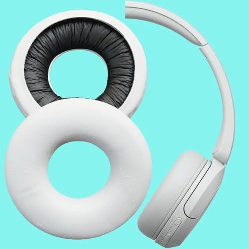 V-MOTA WHCH520 Earpads Compatible with Sony WH-Ch520.CE7 WH-CH510 Wireless Headphones,Replacement Ear Cushions Cover (1 Pair) (White)