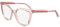 Karl Lagerfeld Unisex KL6155 Sunglasses, 652 Antique Rose, 53