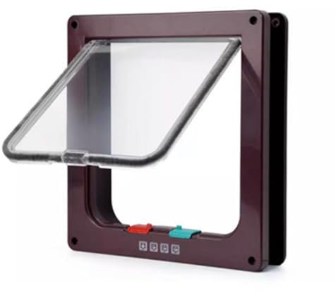 LCBKYDVM Cat Flaps for Small Cats and Dogs Greasy Flap for Cats Interior Door Electronic Cat Flap