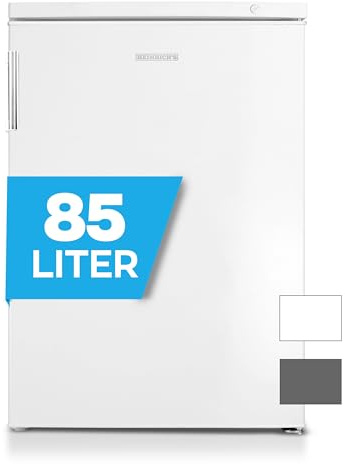 Heinrich´s Gefrierschrank, Mini, Temperatur:-18°C~-38°C, Freezer, 3x Gefrierschublade, Stufenloser Temperaturregler,Airflow, wechselbarer Türanschlag, 85 Liter Nutzinhalt, weiß