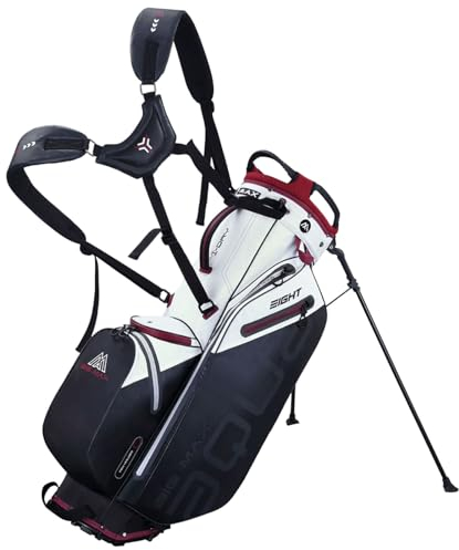 Big Max Aqua Eight G Standtasche (Weiß/Merlot/Schwarz)